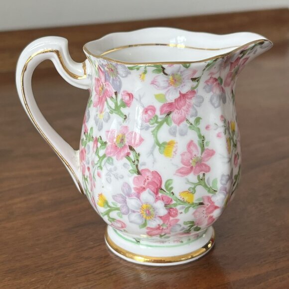 Royal Standard "May Medley" Creamer and Sugar Bowl Set England Bone China Chintz - Picture 5 of 14